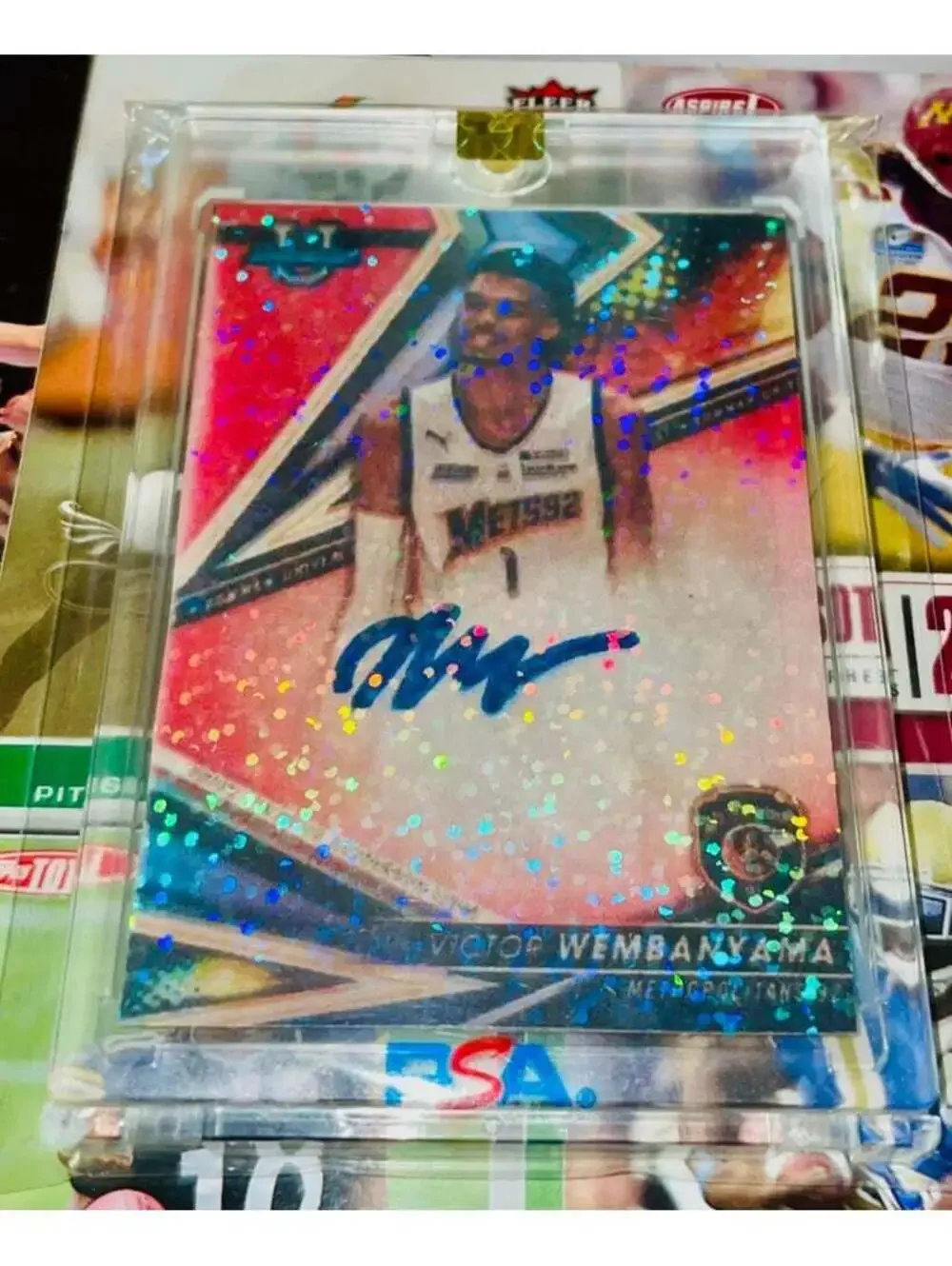 VICTOR WEMBY BOWMAN U ROOKIE AUTO ENCASED RP